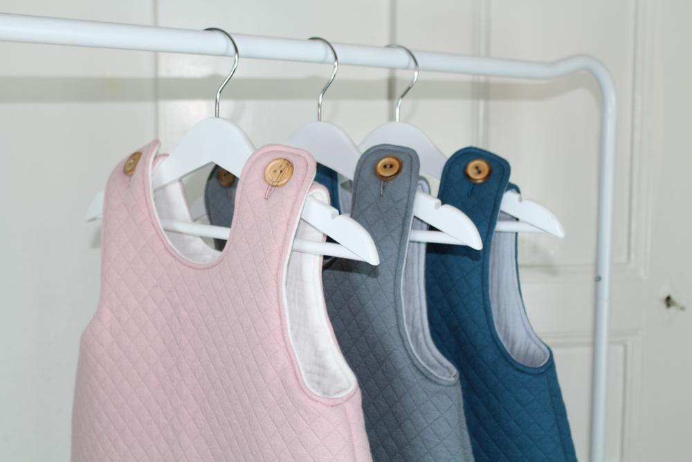 Assortiment de gigoteuses en coton labelisé
