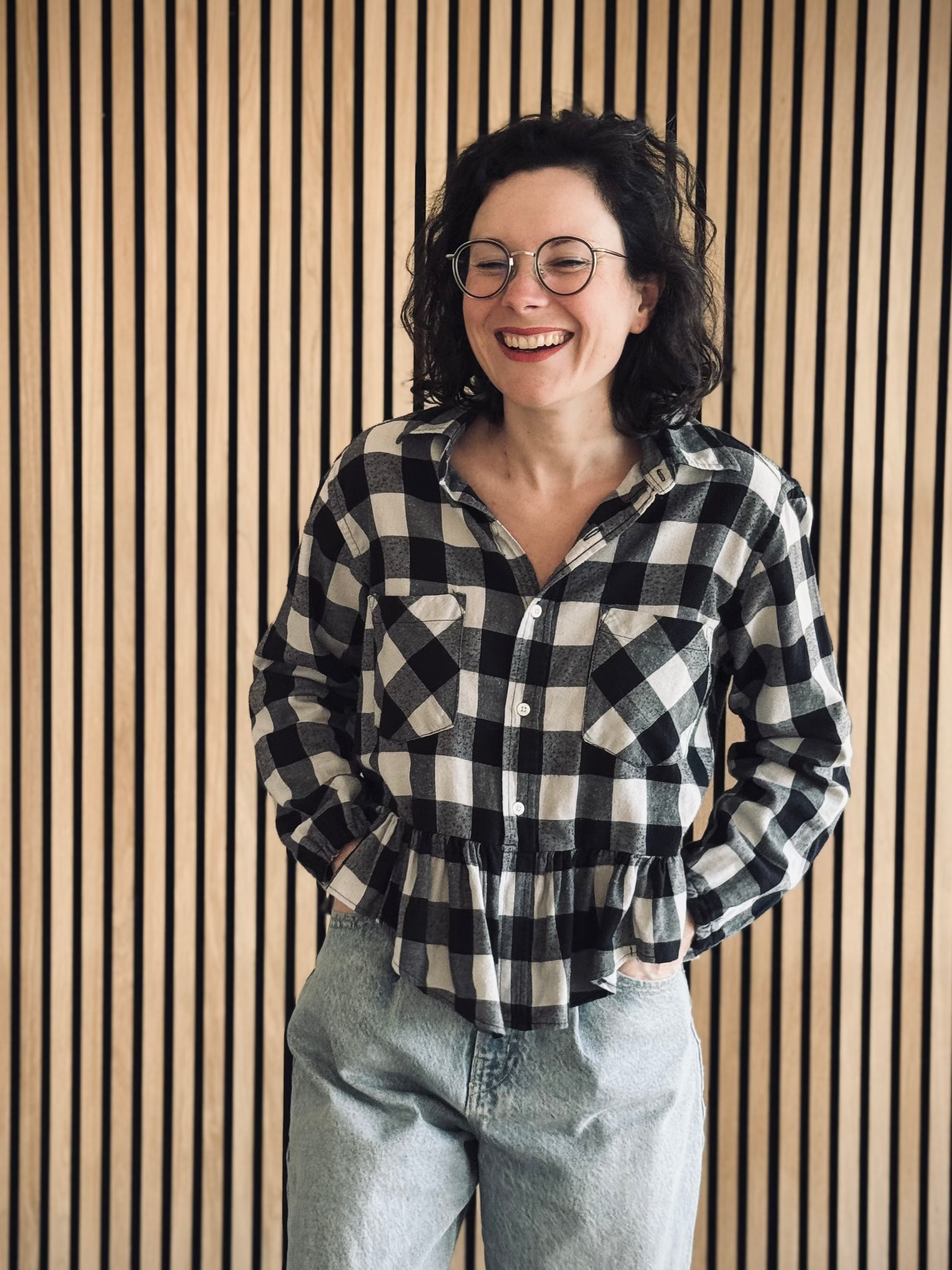 Chemise upcyclee à carreaux