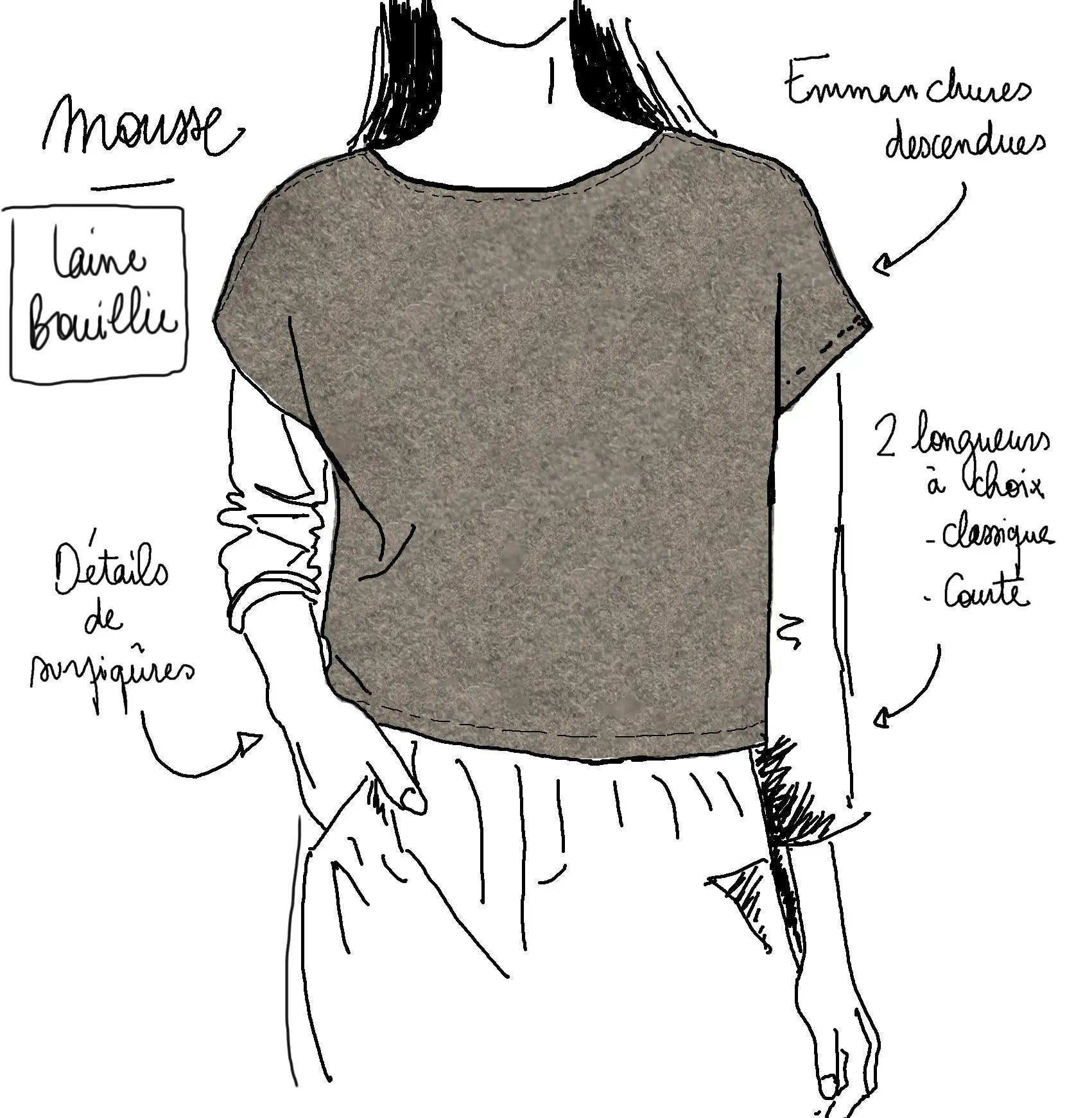 Pull Mousse - Laine bouillie Maison Colette