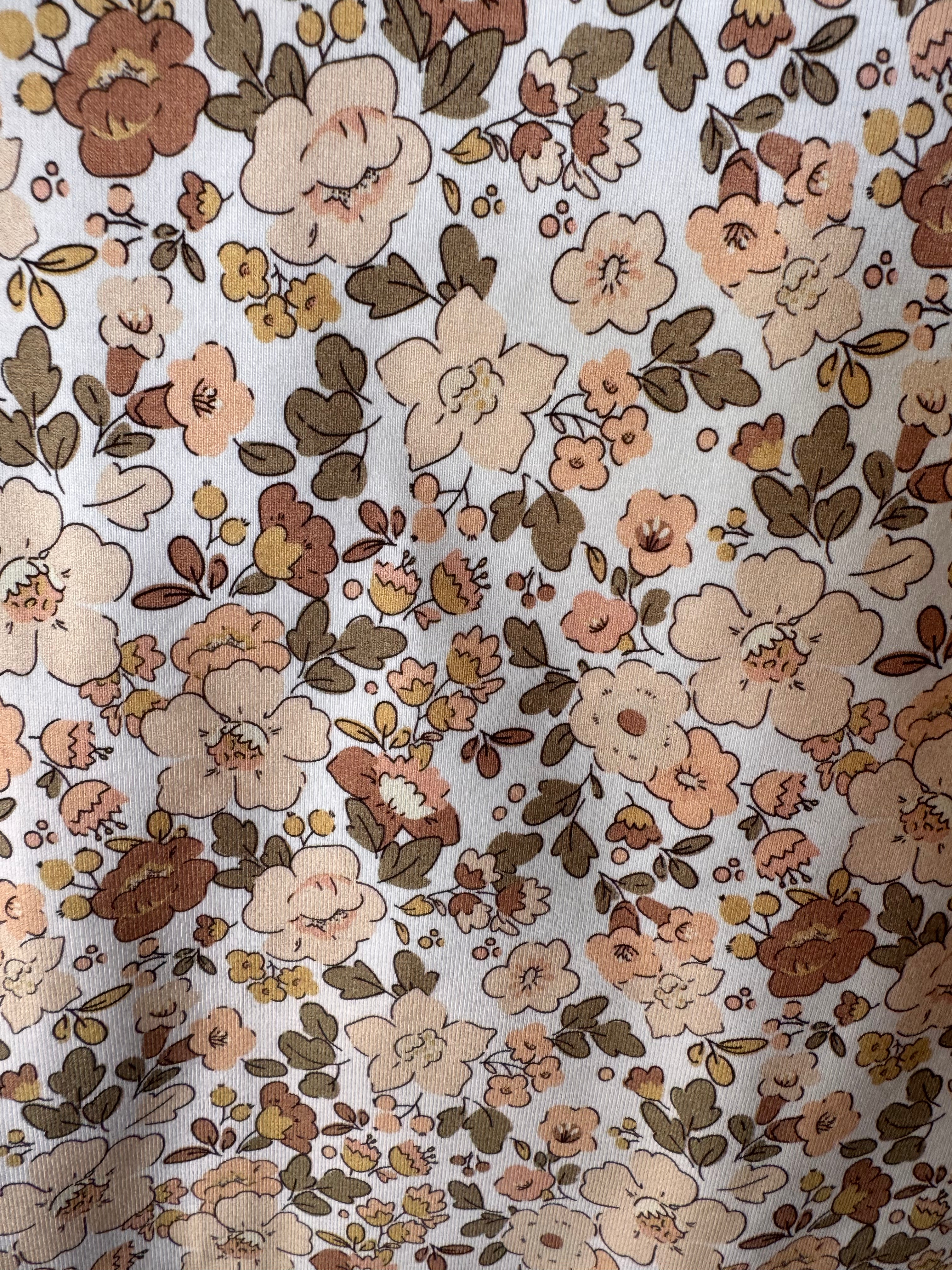 TOP REVERSIBLE EN COTON - Fleurs d'automne