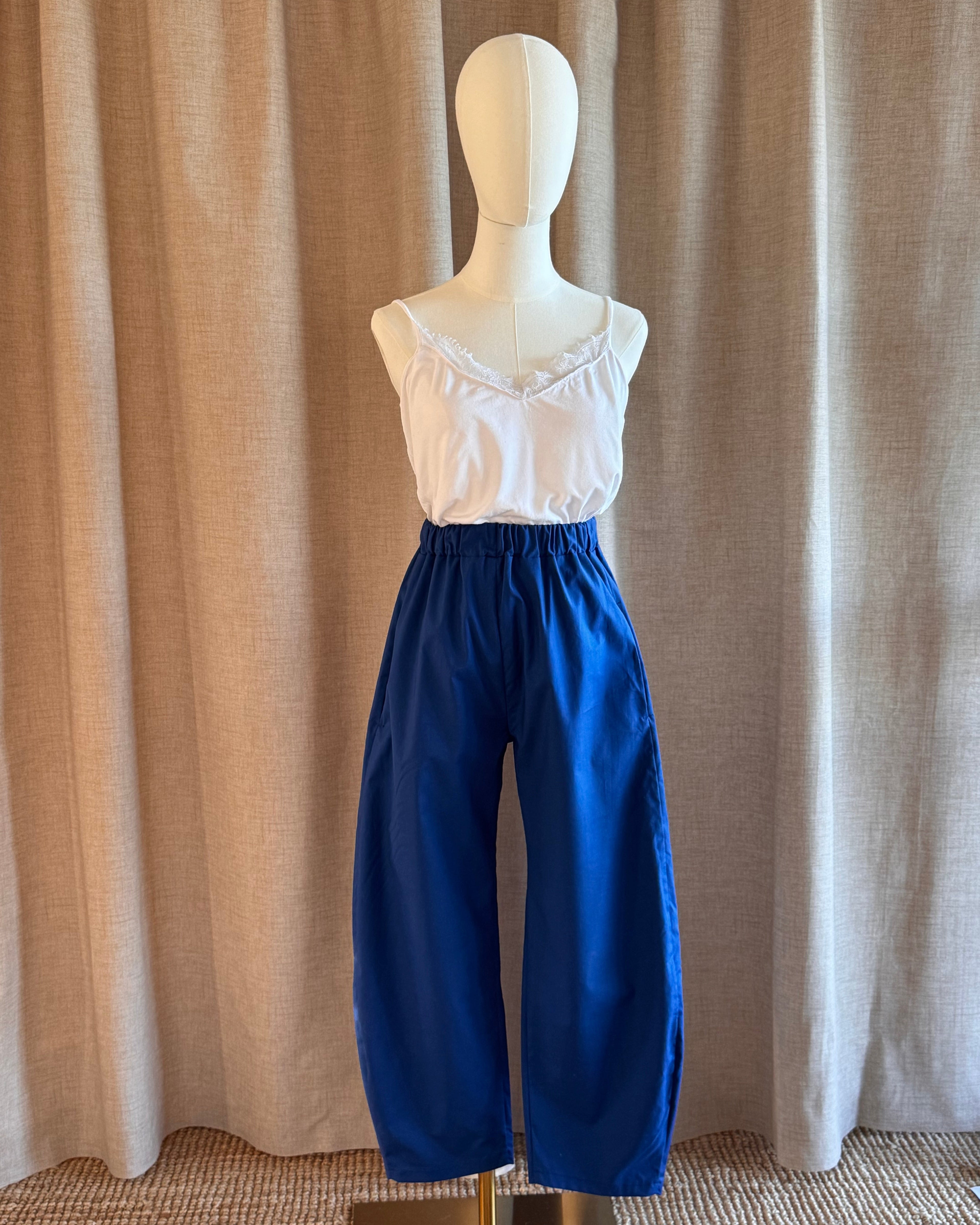 Pantalon Sylene bleu de face