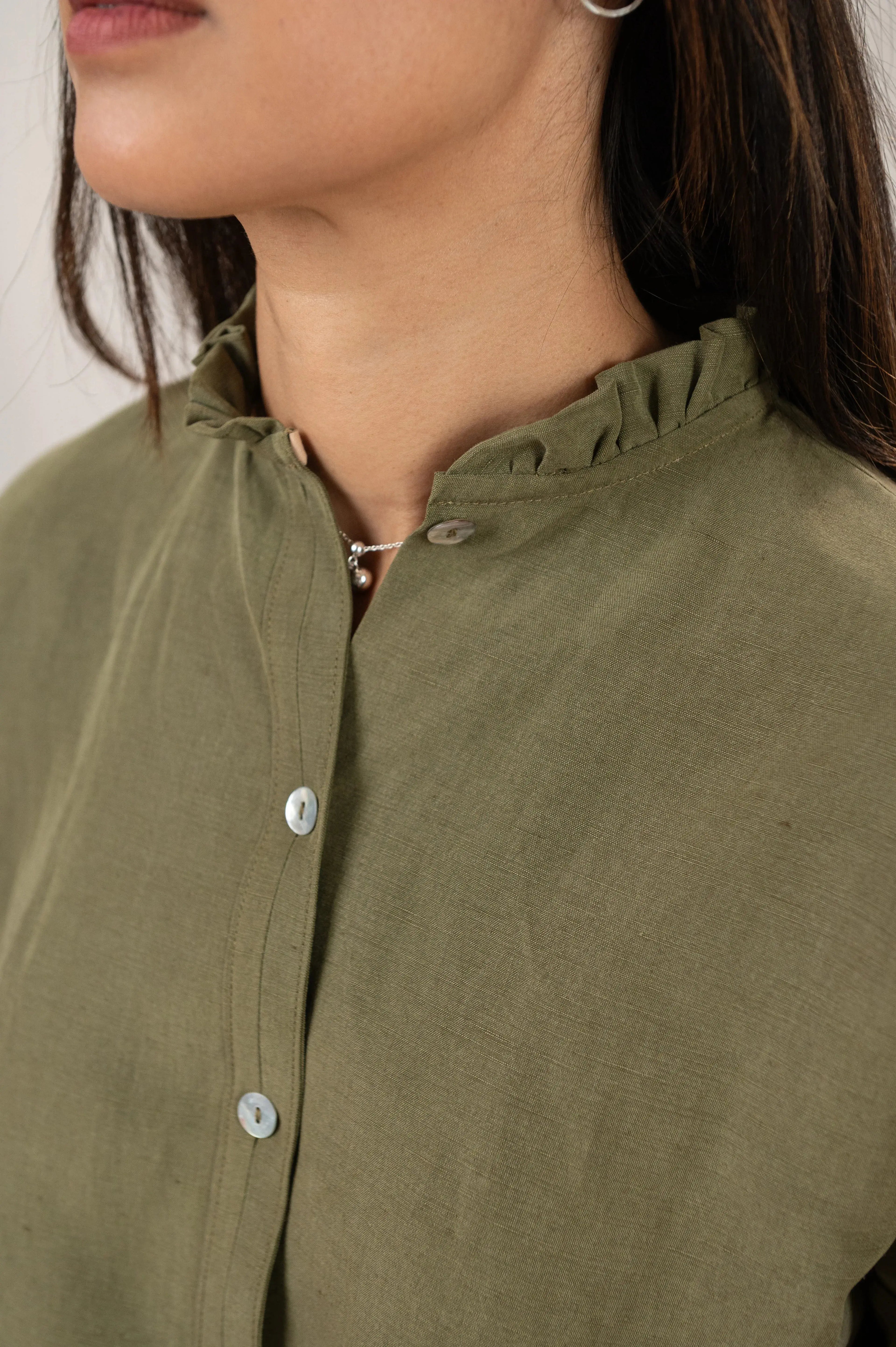 Chemise Narcisse en Popeline de Lin & Soie - Maison Colette