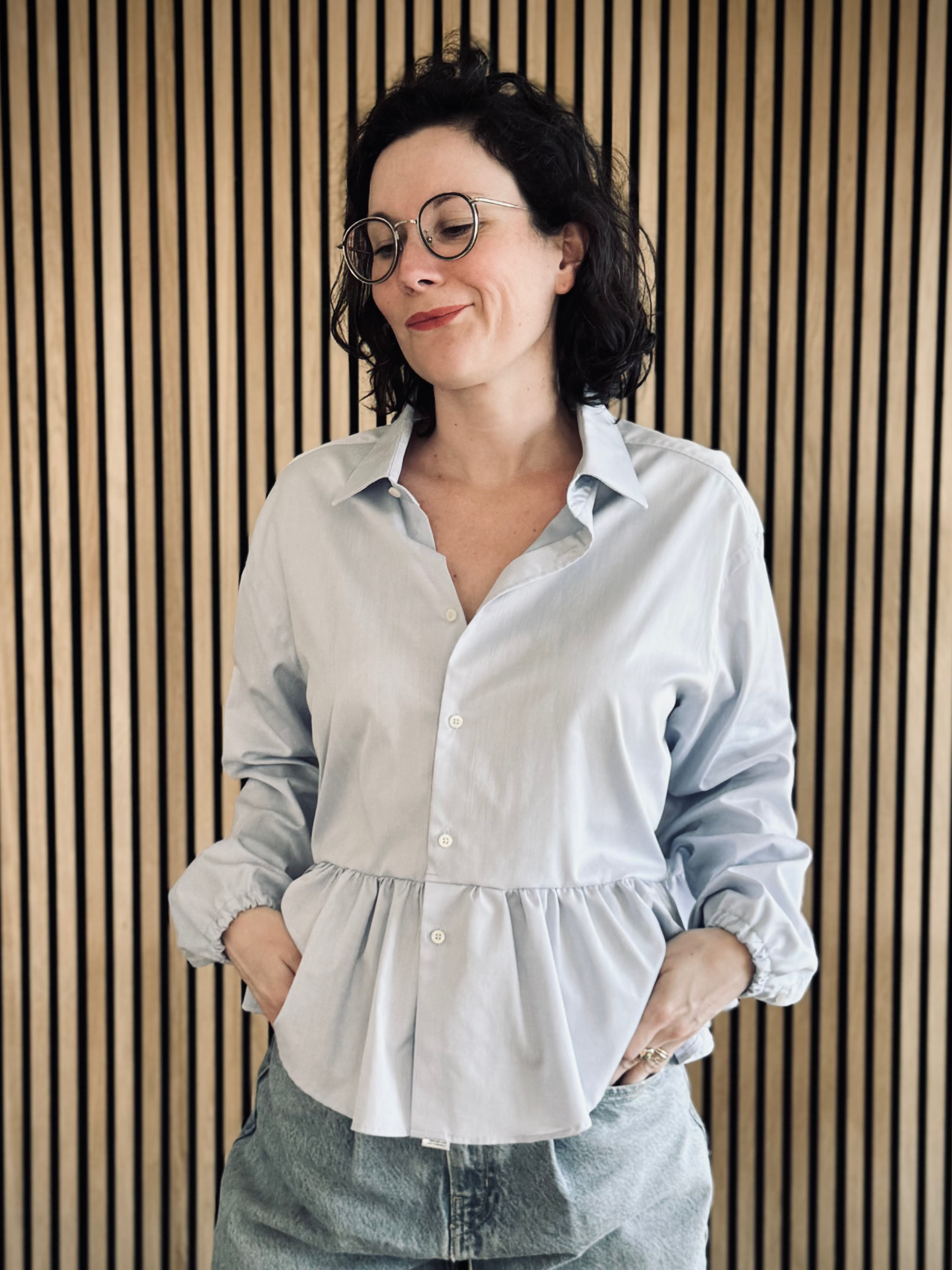 chemise bleu ciel