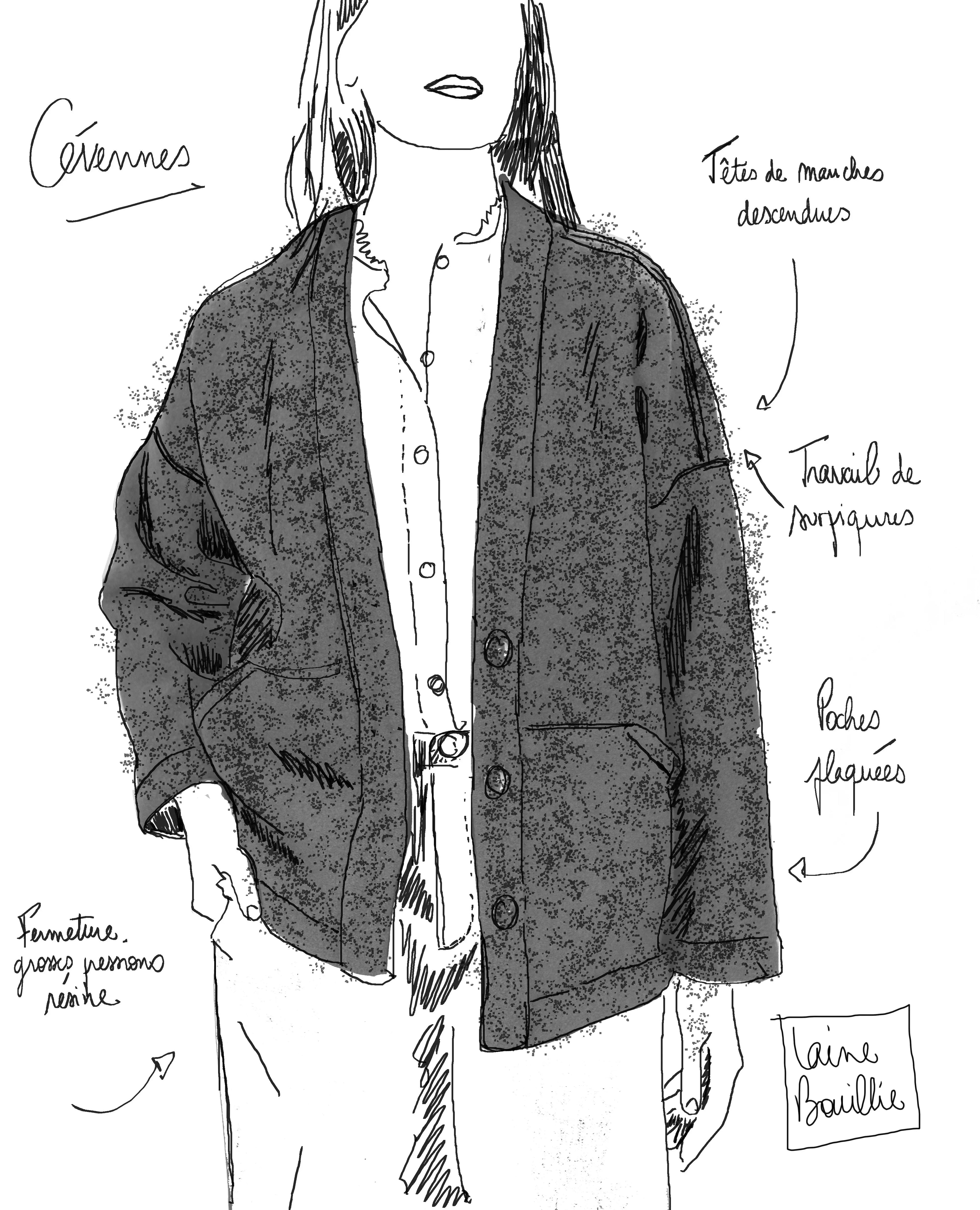 Manteau Cévennes - Laine bouillie Maison Colette